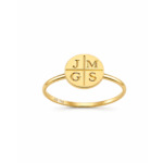18K Gold Customized Initials Eternity Ring