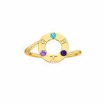 18K Gold Customized Open Circle Ring