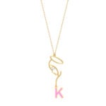 18K Gold Customized Virgin Mary Wire Kids Necklace