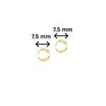 18K Gold Dainty Hoop Earrings