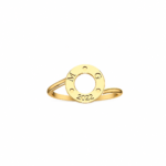 18K Gold Eternal Love Open Circle Ring