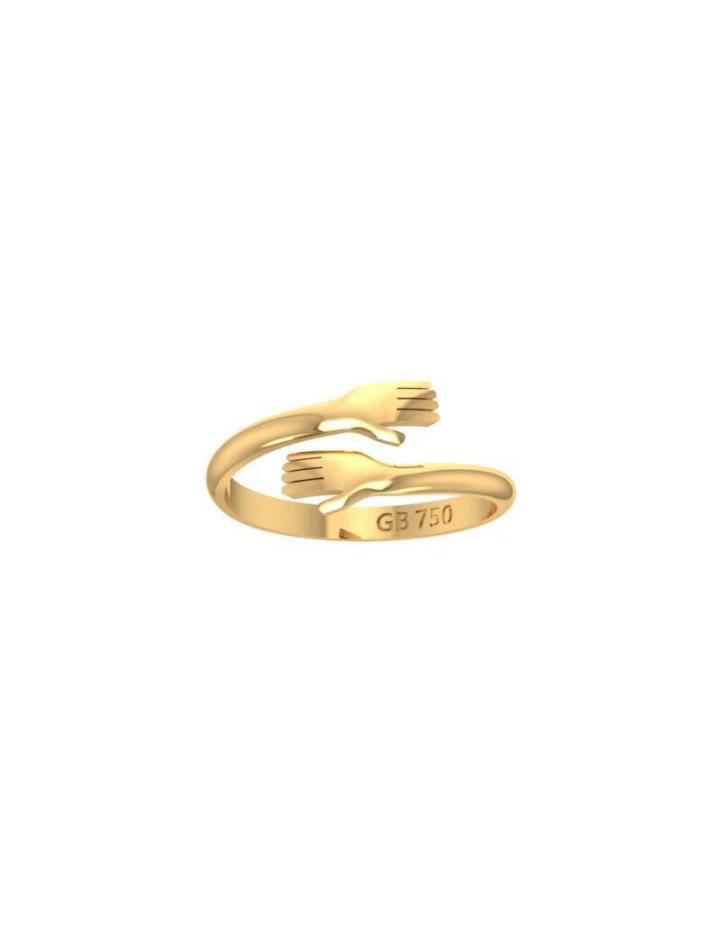 18K Gold Hug Ring
