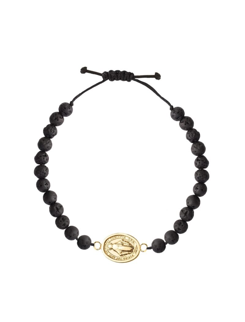 18K Gold Miraculous Virgin Mary Icon Kids Bracelet