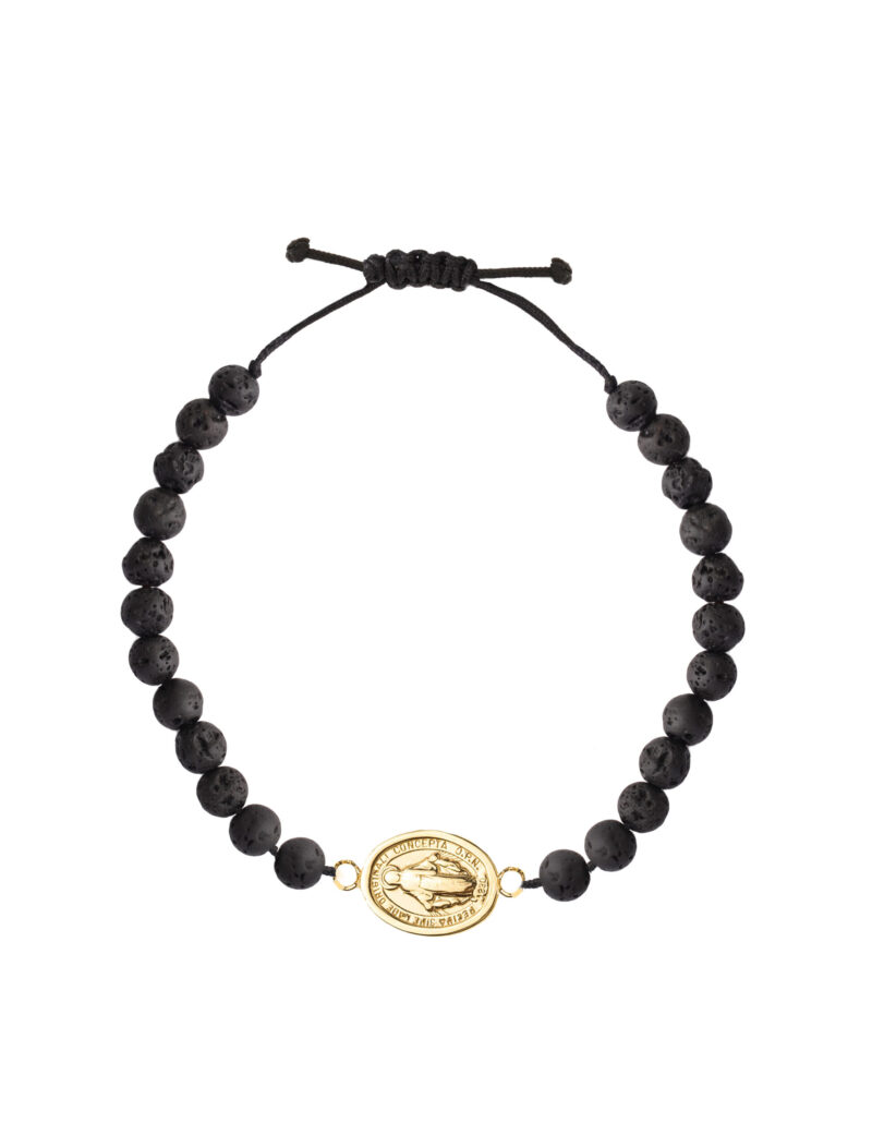 18K Gold Miraculous Virgin Mary Icon Kids Bracelet