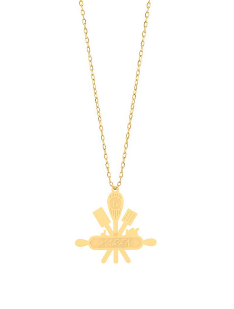18K Gold Top Chef Customized Necklace
