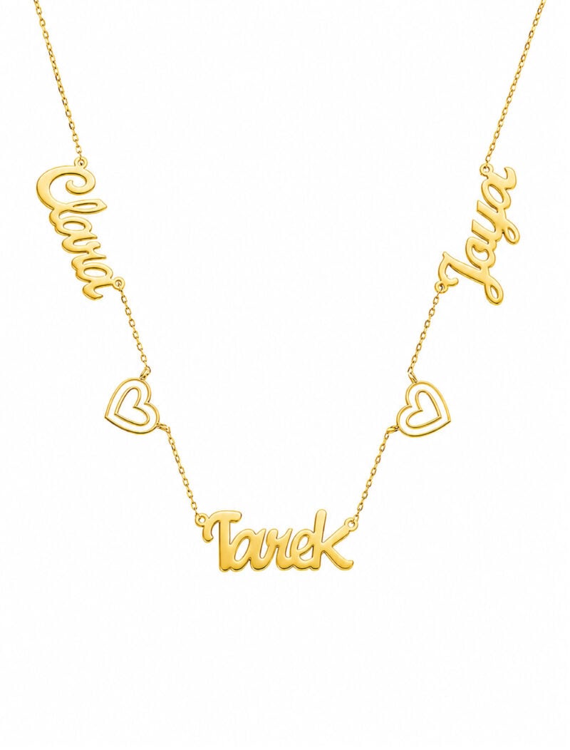 18k Gold Customized Kids Name Necklace