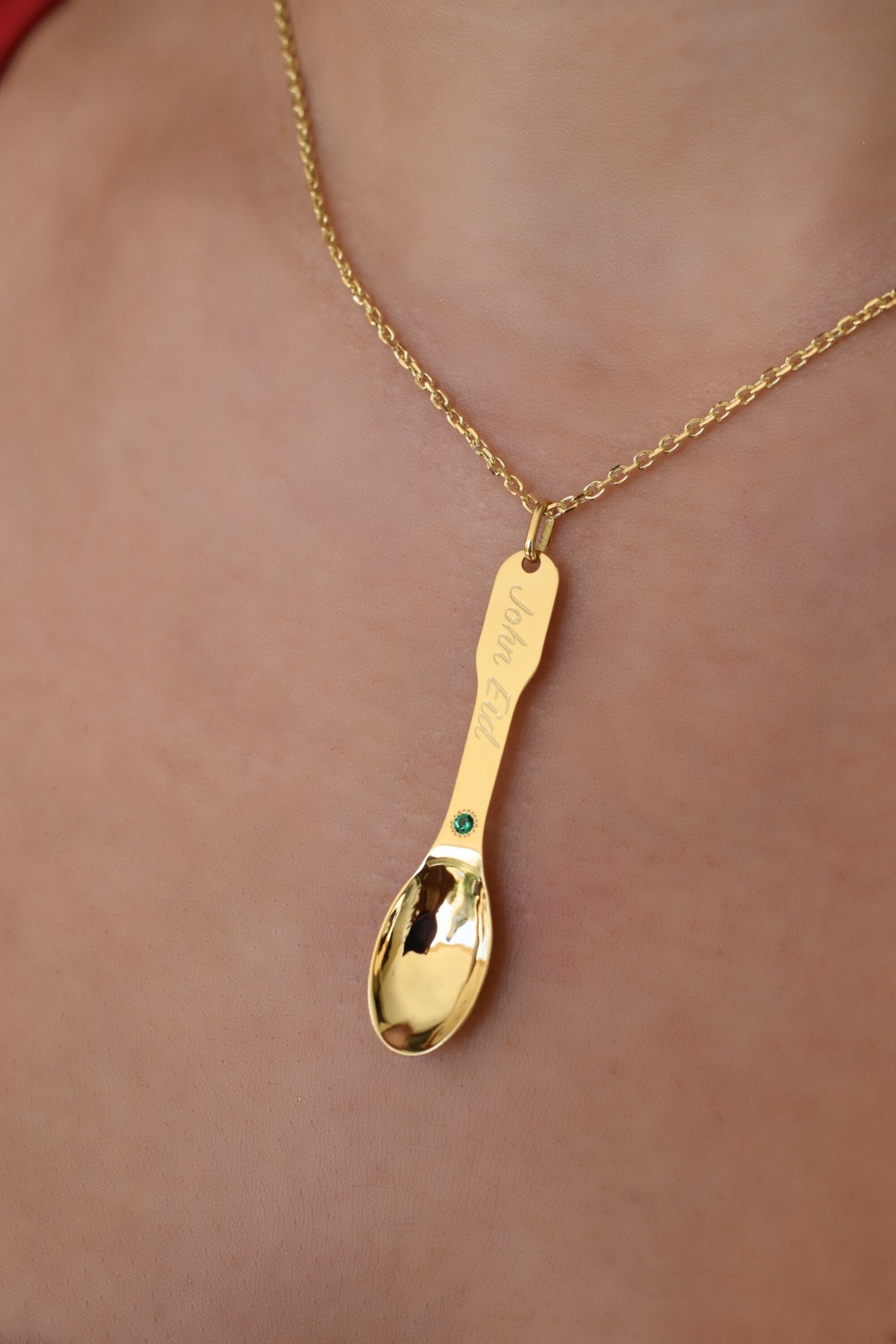 18k Gold Customized Newborn Spoon - Garo Boyadjian Jewelry