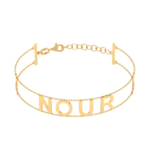 18K Gold Customized Double Chain Bracelet