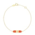 18K Gold Cute Band-Aid Bracelet