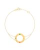 18K Gold Open Circle Bracelet