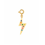 18K Gold Electric Thunder Charm
