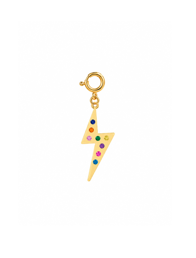 18K Gold Electric Thunder Charm