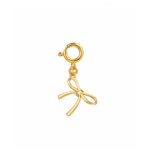 18K Gold Delicate  Bow Charm