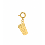 18K Gold Coffee Lover Charm