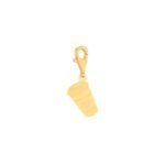 18K Gold Coffee Lover Charm