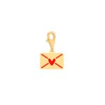 18K Gold Love Envelope Charm