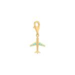 18K Gold Explorer's Plane Charm