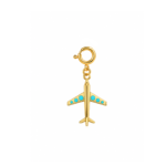 18K Gold Explorer's Plane Charm