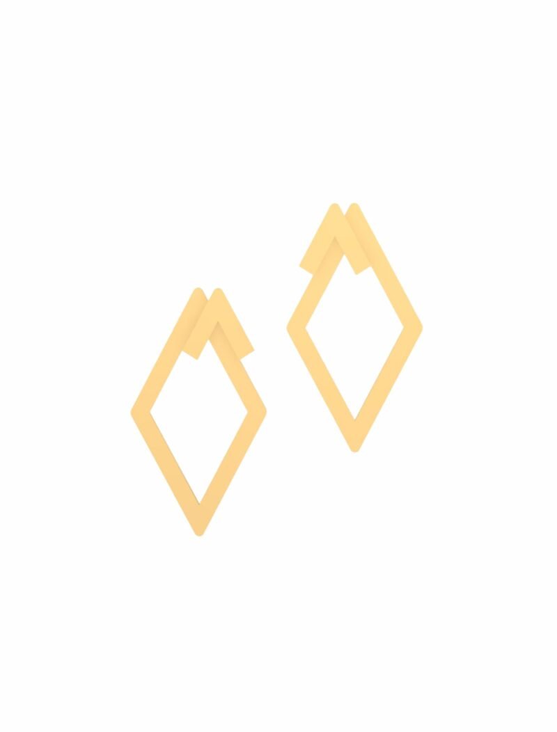 18K Gold Perfect Lozenge Dangling Earrings