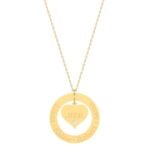 18K Gold Eternal Family Love Diamond Necklace