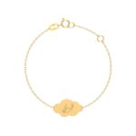 18k Gold Peace Newborn Bracelet