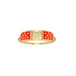 18K Gold Cute Band-Aid Ring