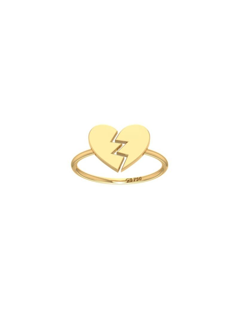 18K Gold Heartbroken Ring