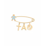 18K Gold Customized Newborn Safety Pin