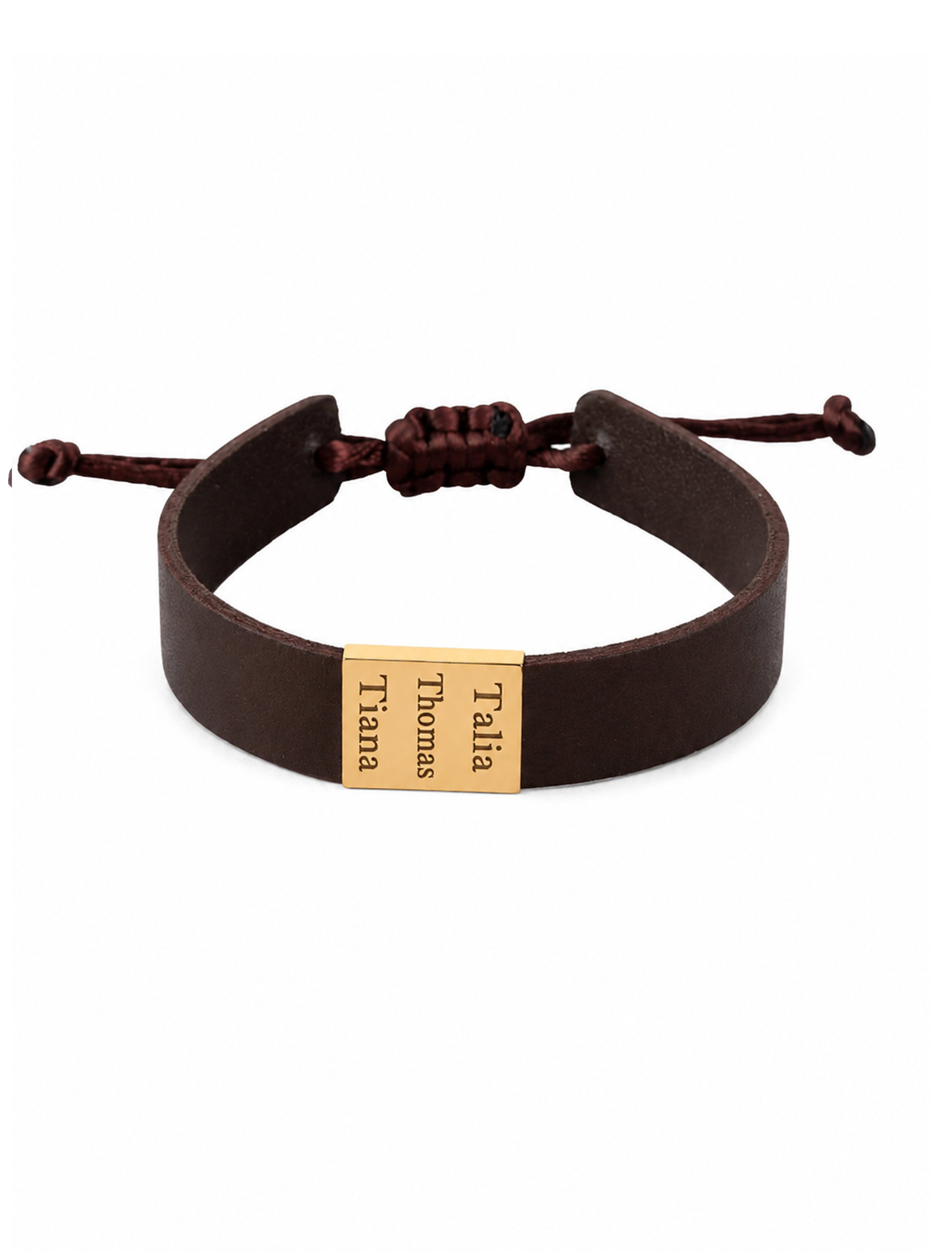 18K Gold Customized Thick Real Leather Men Bracelet GM34 - Garo Boyadjian Jewelry