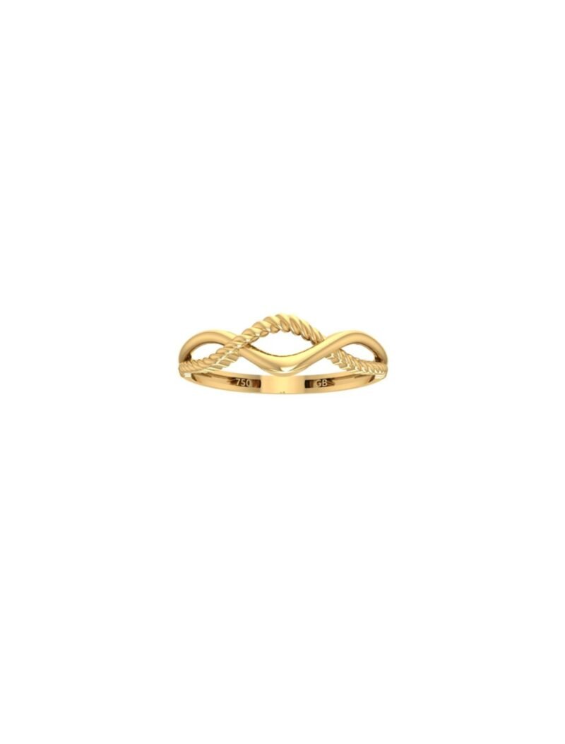 18K Gold Endless Loop Ring