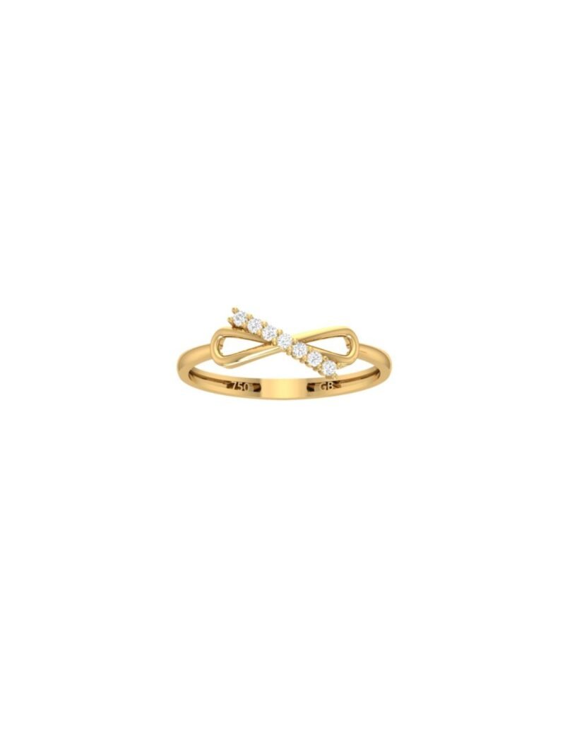 18K Gold Infinity Streak Ring