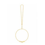 18K Gold Radiant Beam Hand Chain