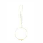 18K Gold Radiant Beam Hand Chain