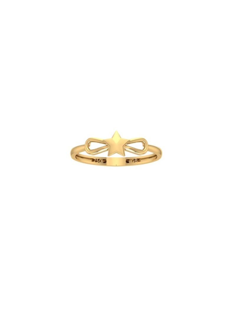 18K Gold Star Knot Ring