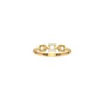 18K Gold Trinity Square Ring