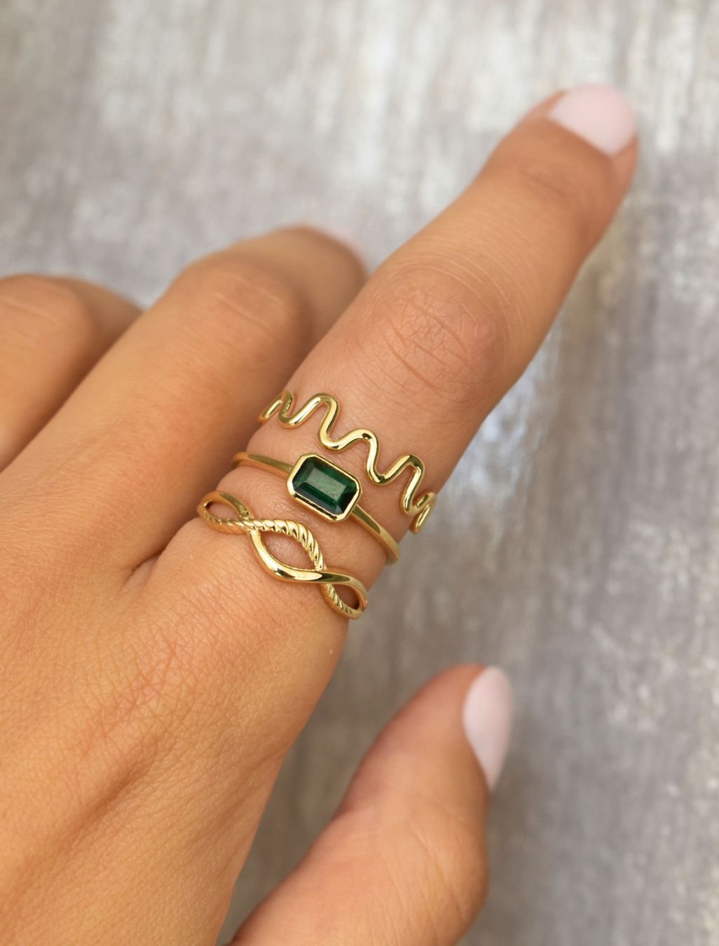 18k gold stacking rings - Garo Boyadjian Jewelry.