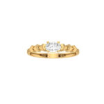 18K Gold Oval Amour Ring