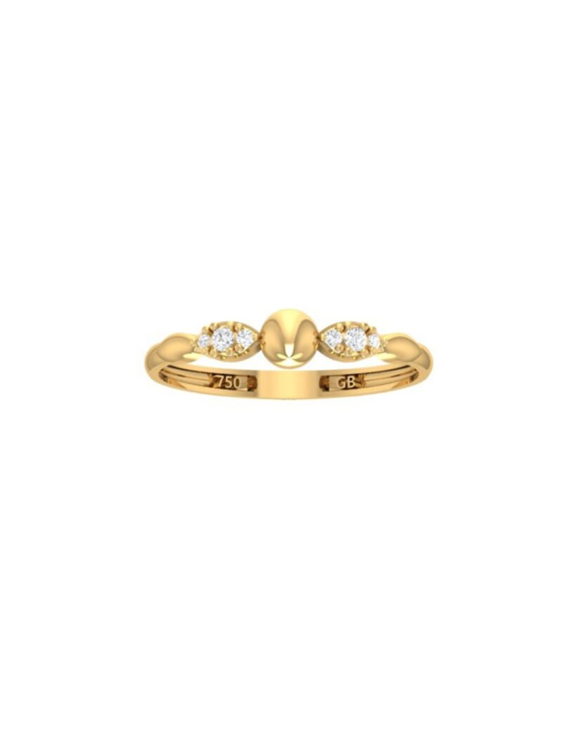 18K Gold Crowned Perfection Ring