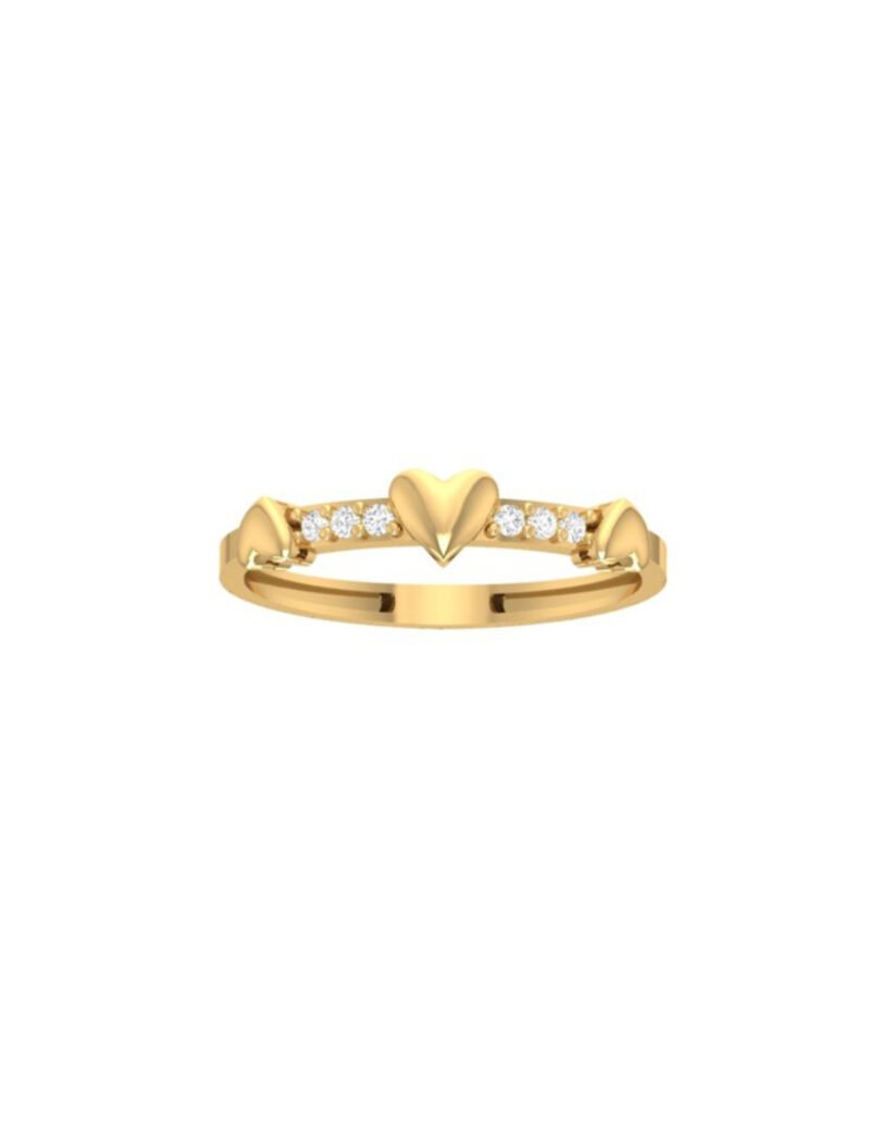 18K Gold Burning Love Ring