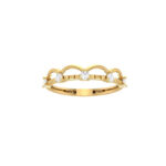 18K Gold Scalloped Lace Ring