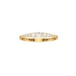 18K Gold Graduated Radiance Ring