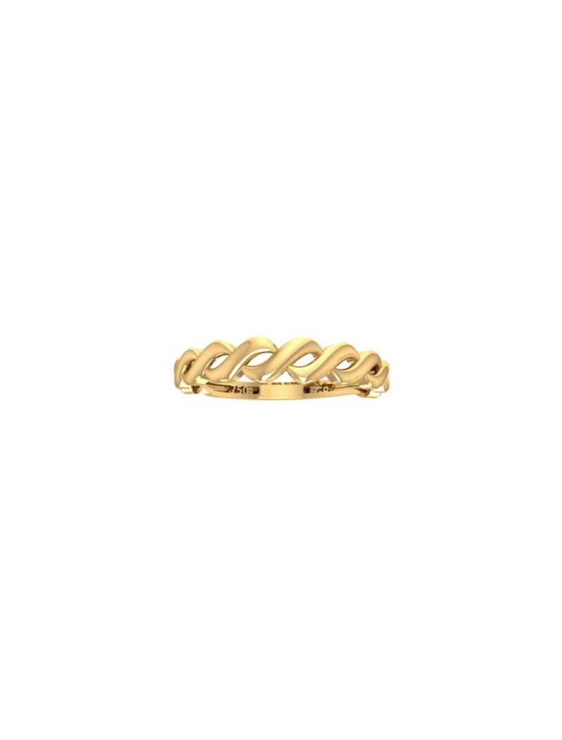 18K Gold Graduated Endless Infinity Ring