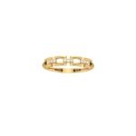 18K Gold Interlocking Mini Squares Ring