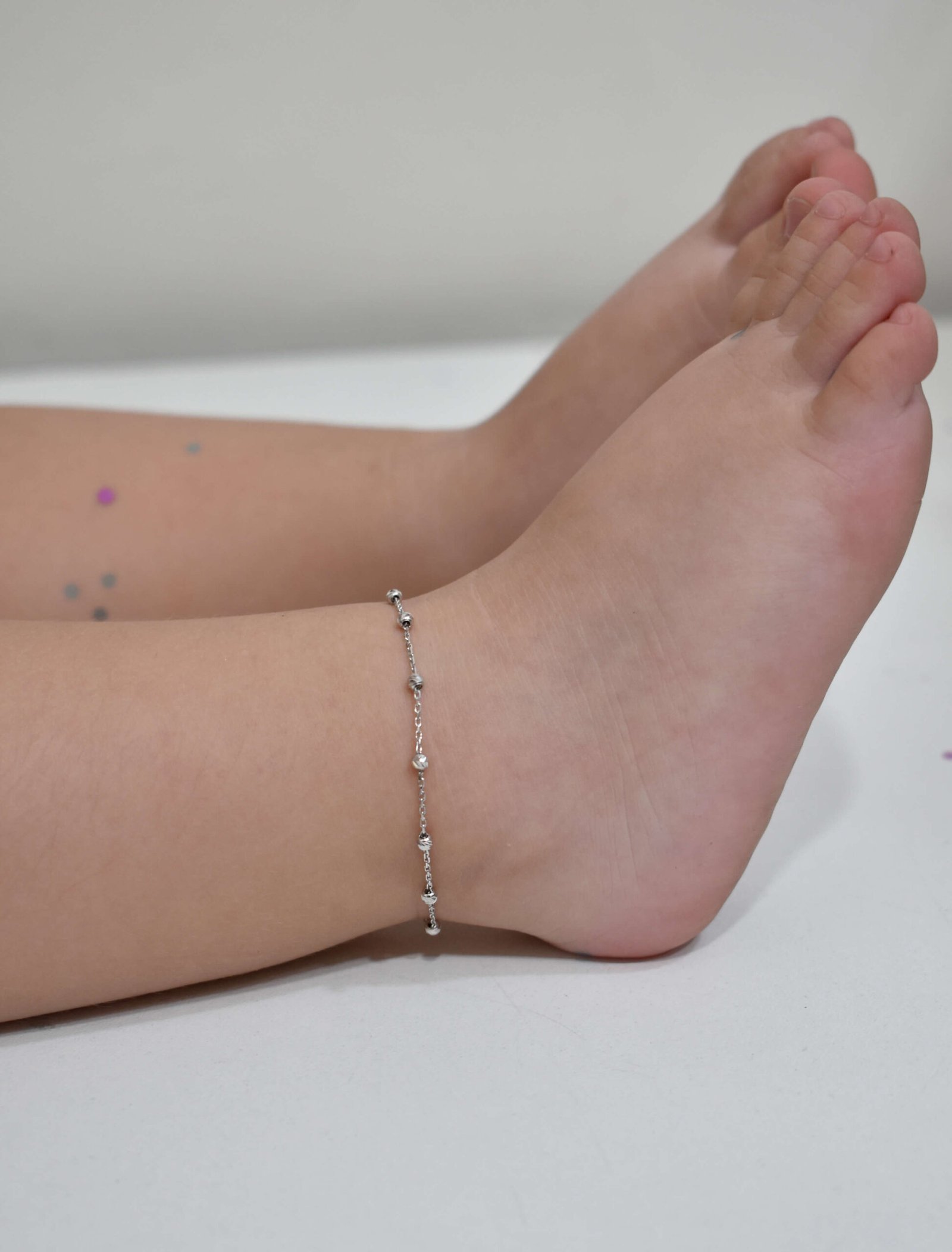 18K Gold Beaded Newborn Anklet - Garo Boyadjian Jewelry