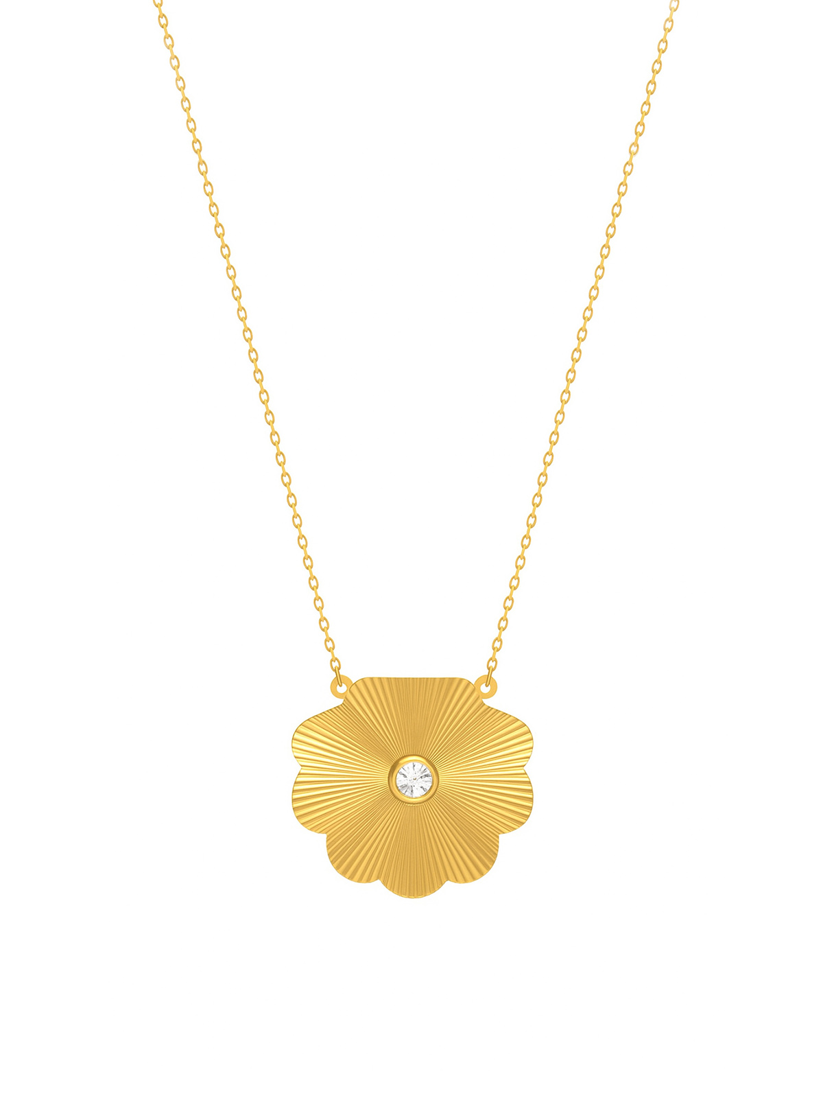 18K Gold Fluted Seashell Necklace - Garo Boyadjian Jewelry