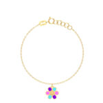 18K Gold PetalPals Newborn Anklet