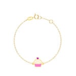 18K Gold Sweet Sprinkles Newborn Bracelet