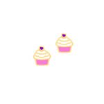 18K Gold Sweet Sprinkles Newborn Earrings