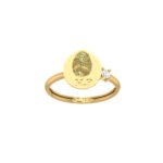 18K Gold Customized Fingerprint Ring