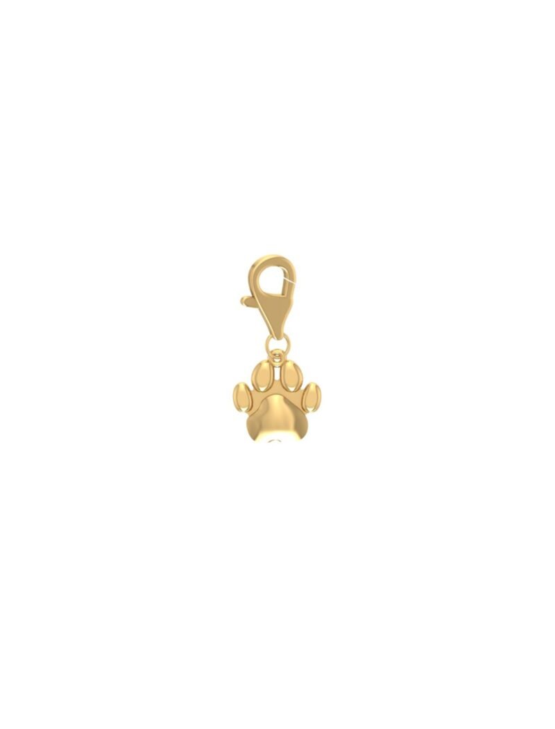 18K Gold Cat Paw Charm